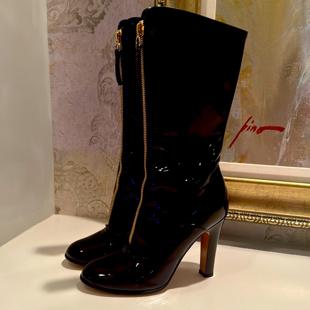 Valentino Garavani Patent Leather Boots